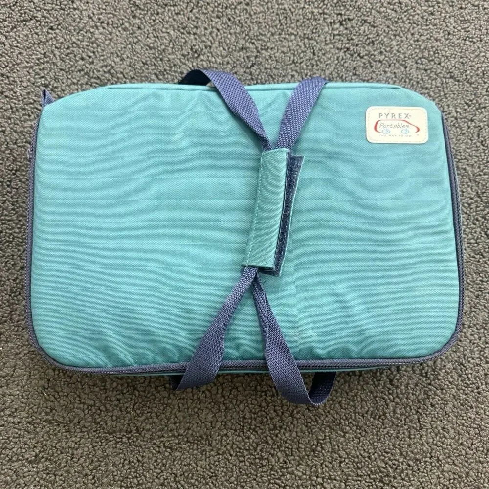 Vintage 90's Pyrex Portables 5-Piece 3 Qt Pan Insulated Food Carrier Set